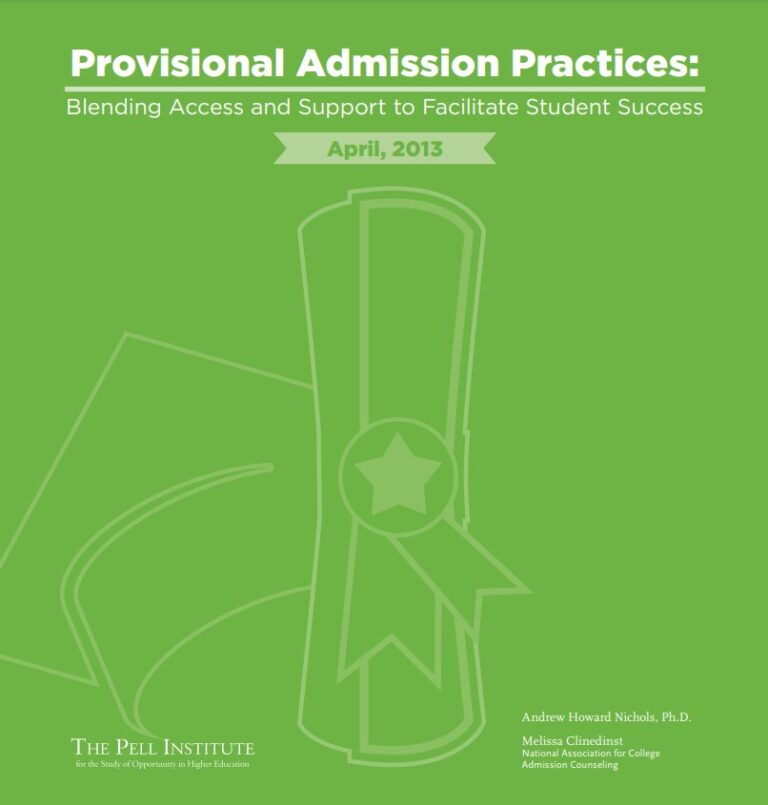 Provisional Admission Practices Blending Access and Support to